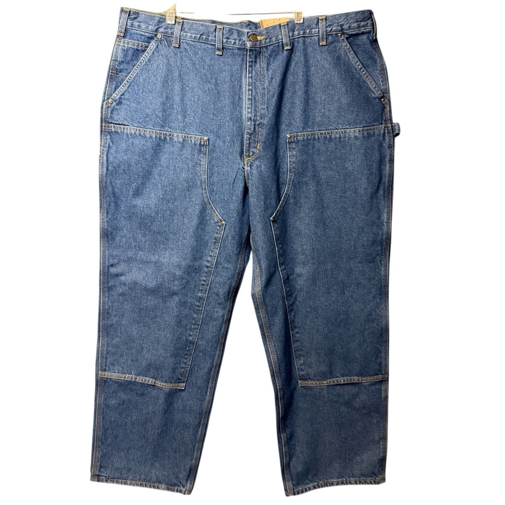 Carhartt Jeans 46x32 Loose Fit Double Front Knee Washed Logger Dungaree Pant NWT
